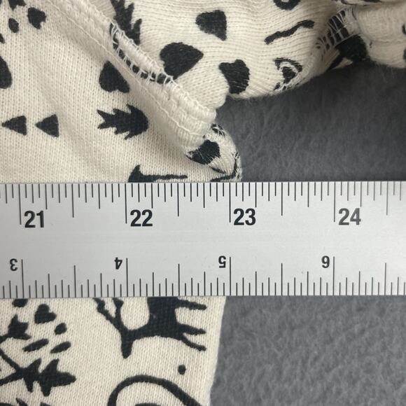 THE GREAT. Cream and Black Patterned Crew Neck Sweater - Picture 8 of 9